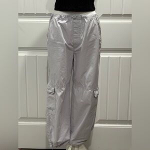 🆕 Zara Girl Lavanda Cargo Wide-Leg Pants Size 13-14